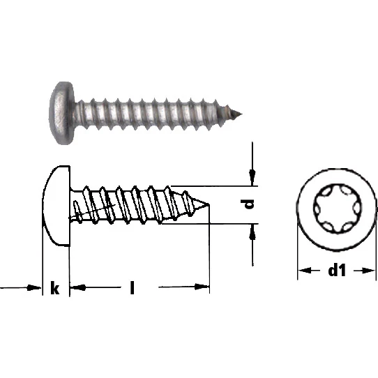 Blechschraube Linsenkopf Torx 25 - Image 2