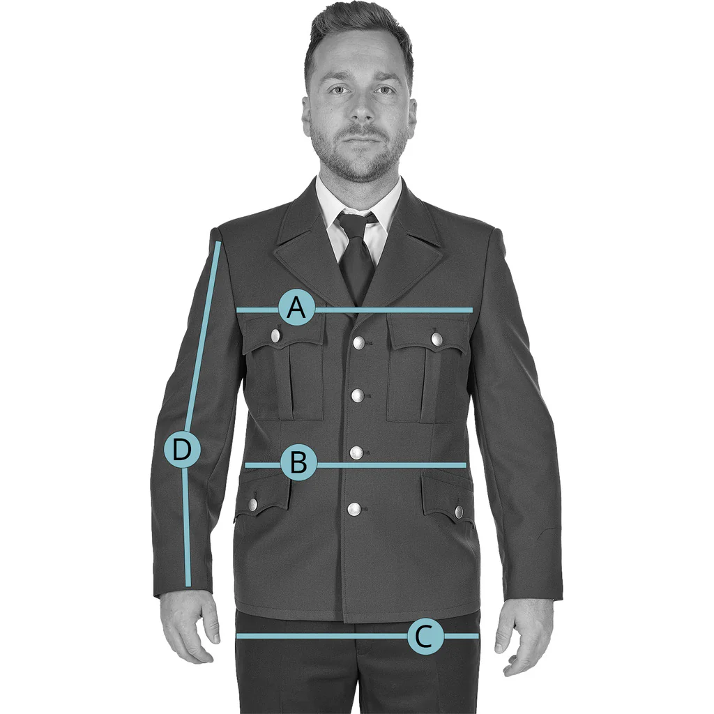 Dienstbluse "Herren" braun / lt. Vorschrift des ÖBFV - Image 2