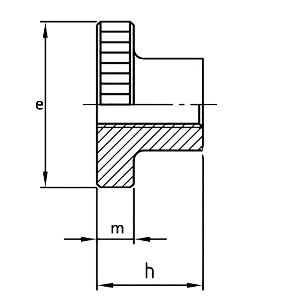 DIN466 Rändelmutter hohe Form 5 verzinkt - Image 2