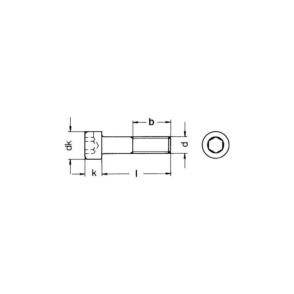 ISO4762/DIN912 Zylinderschrauben mit Innensechskant 12.9 schwarz verzinkt - Image 2