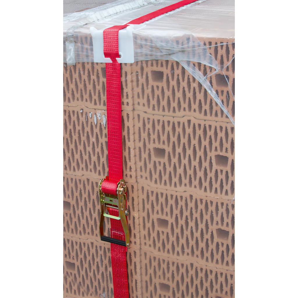 Ratschenzurrgurt mit Spitzhaken rot / 2-teilig - Image 3