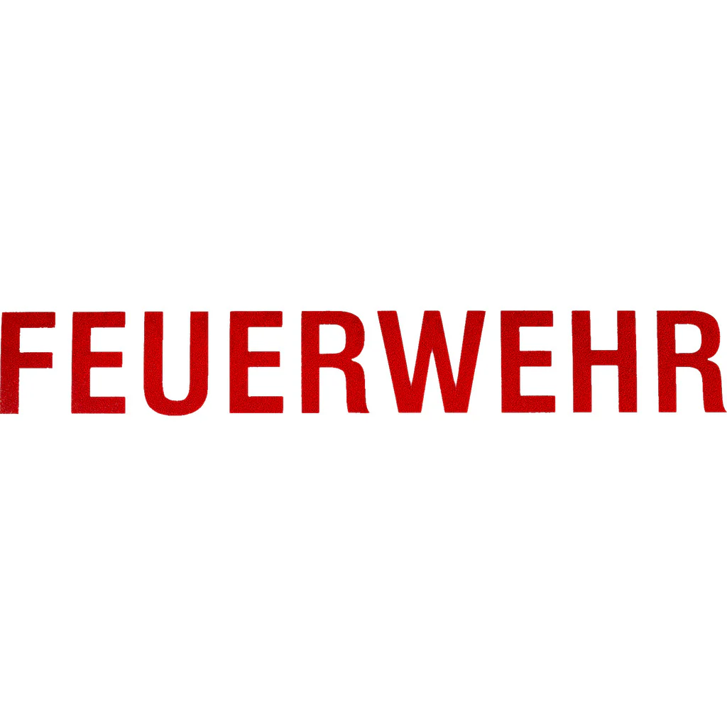 Schriftzug "FEUERWEHR" für HEROS Titan Feuerwehrhelme - Image 3