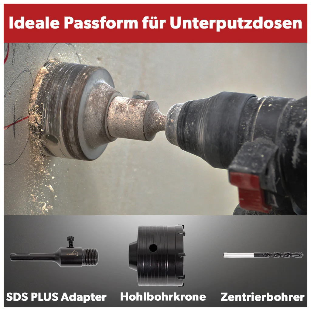 Siwitec SDS Plus Hartmetall Bohrkrone 68 mm - Image 5