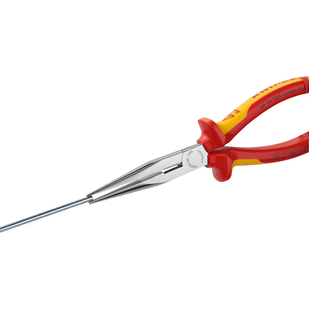 Knipex VDE Flachrundzange mit Schneide - Image 2